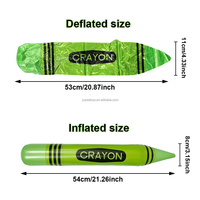 Joyee Crayon Gonflable en PVC Coloré Léger pour Décoration de Fêtes et de Salles de Classe - Vente en Gros