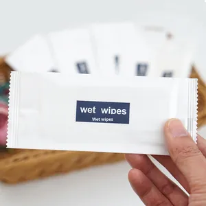 Toallitas húmedas de tela no tejida empaquetadas individualmente para uso en hoteles de aerolíneas Pañuelos de limpieza desechables de limón suave para pequeñas empresas - Product Image 3