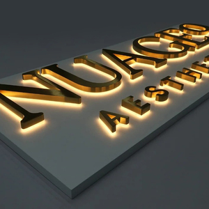 3D Acrylic Backlit chữ ký 3D bảng hiệu thép không gỉ kênh thư ký ngoài trời estaurants khách sạn doanh nghiệp cửa hàng - Product Image 4