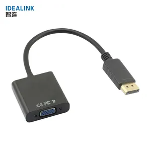 Kabel Adaptor Konverter Port Laki-laki Ke VGA, DP Ke VGA Female