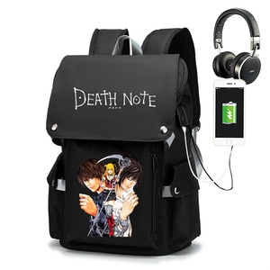 <span class=keywords><strong>9</strong></span> Styles Cosplay Cartoon Sac Sacs À Dos Pour Ordinateur Portable Avec USB Grande Capacité <span class=keywords><strong>Death</strong></span> <span class=keywords><strong>Note</strong></span> Étudiant Anime Sac À Dos Sacs D'école Unisexe - Product Image 6
