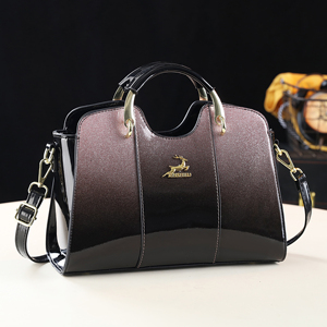 Bolsos de Hombro de Nailon con Cierre de Cremallera y Patrón Geométrico para Mujer, Bolsos de Mano de Cuero PU de Lujo - Product Image 5