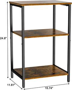 <span class=keywords><strong>Table</strong></span> d'appoint, petit support de tourne-disque avec rangement, <span class=keywords><strong>table</strong></span> de nuit de stockage de disques vinyles pour salon, chambre à coucher, bureau - Product Image 6