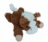 Jouet en peluche couineur pour animaux de compagnie, en forme de cheval couché, durable, pour la dentition et l'interaction, accessoire mignon pour chiens