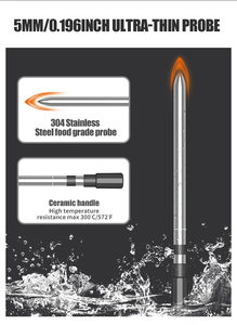 <span class=keywords><strong>LCD</strong></span> hiển thị có thể sạc lại pin App bluetooth không dây Kỹ Thuật Số lò thịt nhà bếp Nhiệt kế thực phẩm với không thấm nước thăm dò - Product Image 5