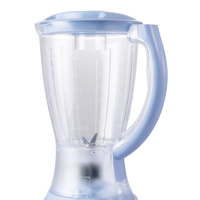 Blender électrique AKANE avec gobelet en plastique pratique de 1,5 L, moteur stable de 450 W et quatre lames pour les smoothies quotidiens