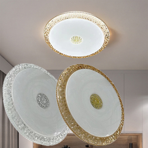 Vàng Trắng Dải Thiết Kế Hiện Đại 24W 350Mm Đường Kính Trang Trí Nội Thất Chiếu Sáng <span class=keywords><strong>LED</strong></span> Trần Ánh Sáng Cho Phòng Khách Phòng Ngủ - Product Image 1