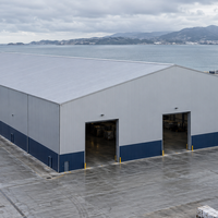 Centre de stockage logistique d'entrepôt d'exportation Mega Steel Structure, bâtiment industriel métallique préfabriqué