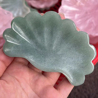 Bol en coquille de quartz rose naturel sculpté de pierres de guérison ornement artisanat en cristal fait à la main bol en pierre artisanal élégant