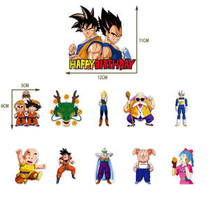 Decoraciones <span class=keywords><strong>de</strong></span> Fiesta con Diseño <span class=keywords><strong>de</strong></span> Super Son Goku, Banner <span class=keywords><strong>de</strong></span> Feliz Cumpleaños <span class=keywords><strong>de</strong></span> <span class=keywords><strong>Dragon</strong></span> <span class=keywords><strong>Ball</strong></span>, Adorno para Pastel, Suministros para Fiesta Infantil - Product Image 3