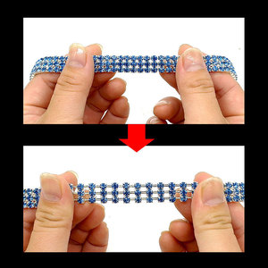 Collar para Mascotas Pequeñas, Perros y Gatos, con 3 Capas de Cristal y Diamantes, Bonito Collar para Mascotas, Accesorios para Correas - Product Image 2