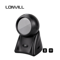 LONVILL Processeur haute vitesse 1,0 GHz, scanner de codes-barres sans fil robuste avec Bluetooth, portée de 100 m, pour l'inventaire en entrepôt