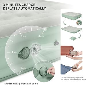 Colchón de aire elevado moderno plegable Serta con bomba nunca plana para sala de estar - Product Image 6