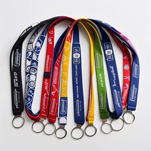 Custom Design Sublimation Polyester ID Card Holder Lanyard Free Sample Neck Lanyard Strap - Product Image 2