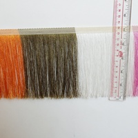 Vente en gros de franges en rayonne de soie colorées de 10 cm, 15 cm, 30 cm, longues, pour vêtements