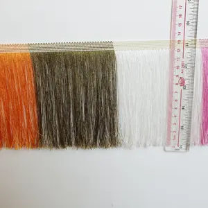 Bán Buôn 10Cm 15Cm 30Cm Đầy Màu Sắc Dài Chainette Lụa Rayon Fringe Trims Cho Quần Áo - Product Image 3