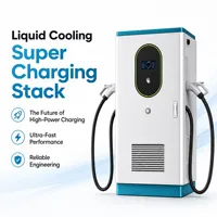 Station de recharge DC pour véhicules électriques à double connecteur CCS2/GB/T, refroidie par liquide, IP54, 600kW 800kW, câbles, OCPP 1.6J, pour parcs logistiques, commerciale, OEM ODM