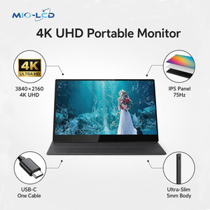 Groothandel 15,6 inch 4K Gaming Touchscreen <span class=keywords><strong>Monitor</strong></span> 3840x2160 <span class=keywords><strong>10</strong></span>-punts capacitief Type-C scherm voor PS5 Laptop PC - Product Image 1