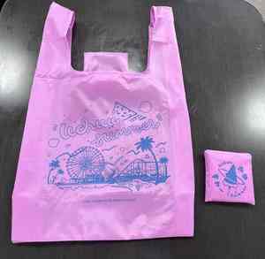 ถุงผ้าโพลีเอสเตอร์แบบพกพาพับได้เป็นมิตรต่อสิ่งแวดล้อม - Product Image 5