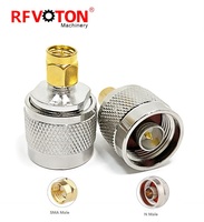 Kit de adaptador SMA a N de suministro de fábrica, conector N macho hembra a SMA macho hembra, conector para cable de extensión de antena Wi-Fi