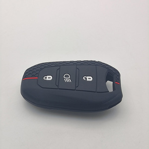 Porte-clés porte-clés en Silicone porte-clés couverture de clé pour Peugeot 207 208 3008 206 308 508 2008 407 5008 301 pour Citroen <span class=keywords><strong>C3</strong></span> C4 C5 Berlingo - Product Image 5