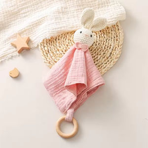 Serviette apaisante douce, hochet <span class=keywords><strong>pour</strong></span> bébé, animaux en crochet, jouet <span class=keywords><strong>pour</strong></span> apaiser et rassurer, couverture de sommeil, serviette suspendue, jouets éducatifs <span class=keywords><strong>pour</strong></span> tout-petits - Product Image 4