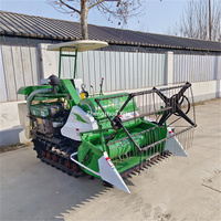 Moissonneuse automatique Batteuse Mini Combiner Riz Paddy Récolte Blé Cutter Batteuse Reaper Harvester Machine Pour La Ferme