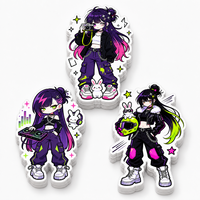 Individueller Cooler Anime-Mädchen Aufkleber Wasserfester Vinyl-Sticker für Laptop Wasserflasche Skateboard Personalisierte Sticker-Kollektion