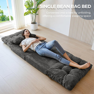Foldable <b>Sofa</b> Bed With Backrest <b>Support</b> Portable Multifunctional Single Size Foam Filling For Adults And Children - Product Image 3