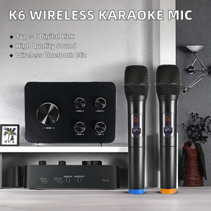 K6WH HDTV Barre de son portable sans fil dynamique et légère en ABS pour karaoké, performances scéniques, discours, fêtes à domicile et cadeaux - Product Image 2