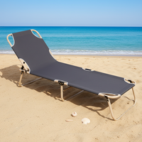 Lit de repos individuel pliable pour la pause déjeuner, chaise inclinable simple, lit de sieste pour adulte, lit domestique, lit de bureau, lit de plage – Approvisionnement direct usine