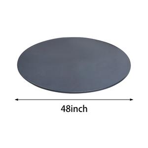 ผ้าปูโต๊ะทรงกลมแบบพกพาสีเทาขนาด48นิ้วผ้าคลุมโต๊ะปิคนิคด้านหลังกันลื่นสำหรับกลางแจ้งสำหรับห้องนั่งเล่นรับประทานอาหารของโรงแรม - Product Image 2