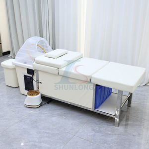 Camilla Lit de lavage capillaire et de spa capillaire pour salon de coiffure et massage thaïlandais, <span class=keywords><strong>sans</strong></span> installation de plomberie, avec réservoir d'eau et thérapie capillaire - Product Image 4