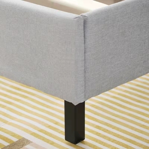 Hiện Đại Đồ Nội Thất Giường Kết Hợp Khung Giường Tùy Chỉnh Kích Thước Vải Da Bìa Bọc Nền Tảng Giường Với Đầu Giường - Product Image 6