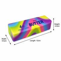 Jouet anti-stress souple en forme de beurre arc-en-ciel, bâton de beurre réaliste, jouet sensoriel en mousse PU