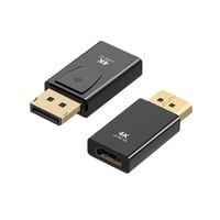 4K DP HDTV convertidor DisplayPort DP macho HD hembra adaptador conector Video Audio enchufe interruptor para ordenador TV portátil DC OTP