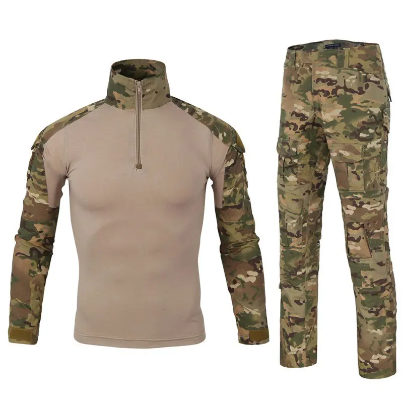 Men's Shirts Fit Wear Training Clothing Camouflage Combat Marine Special Camo Mil-spec Uniform Outdoor Tactical Frog Suit