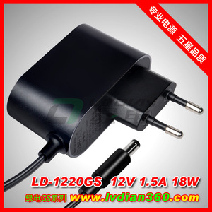Green Electricity <b>12V</b> 1.5A Power <b>Adapter</b> DC Output US Plug For NVR LED Strip Desk Lamp Speaker - Product Image 3