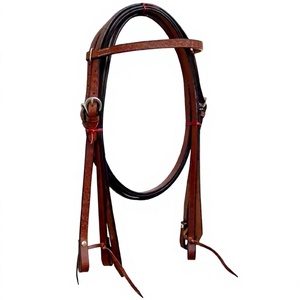 Headstall en cuir occidental fait à la main avec collier de poitrine baril Headstall de course pour chevaux vente chaude fabricant Inde - Product Image 1