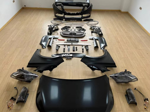 Kit Carrozzeria per Mercedes Benz Classe V <span class=keywords><strong>Vito</strong></span> 2006-2015 <span class=keywords><strong>W639</strong></span>, Conversione al Modello GLS Maybach con Fari LED, Paraurti Anteriore, Griglia, Cofano e Parafango - Product Image 2