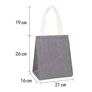 Portable Thickened Plaid Lunch <b>Box</b> Bag Office Worker Student Party Fresh-Keeping Insulation Promotional Tote Bags - Product Image 2