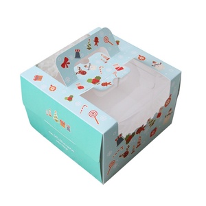 Wholesale Milu Pattern <b>Christmas</b> Decorative Cake <b>Box</b> Handle Featuring Embossing Matt Glossy Lamination UV Coating Print Handling - Product Image 6