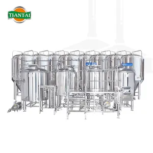 Tiantai 500l 600l 1000 liter peralatan pembuatan bir kerajinan mikro kecil untuk bar bir tacroom brew pub