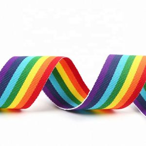 ริบบิ้นสีรุ้งหลากสี ทำจากเส้นใยโพลีเอสเตอร์ สำหรับห่อของขวัญงานแต่งงาน มีจำหน่ายในริบบิ้นผ้าธรรมดาสำหรับตกแต่ง - Product Image 6