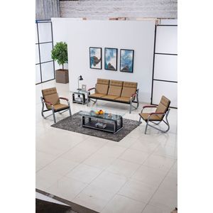 Sillas de espera Wolverhampton, sofá de 3 plazas con pasamanos para hoteles, restaurantes, hospitales y escuelas - Product Image 4
