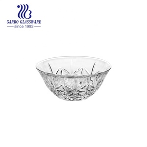 5นิ้วล้างหรูหราวินเทจบรรเทาเสิร์ฟอาหารเช้าชามสลัดแก้วชามผสม - Product Image 6