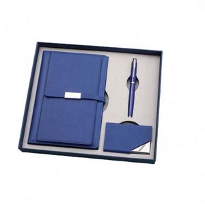 Personalized Souvenir Corporate Gift Set A5 Notebook Box Package With Pen Business Journal <b>Name</b> Card Holder Set Promotion Event - Product Image 1