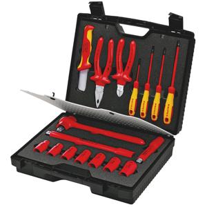KNIPEX 98 99 11 Caja de herramientas compacta 17 piezas con herramientas aisladas para trabajos en instalaciones eléctricas - Product Image 1