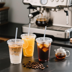 Échantillon gratuit, gobelets en plastique jetables avec logo personnalisé, gobelets en PET pour matcha, café glacé, à emporter - Product Image 5