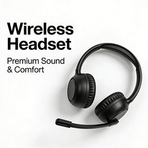 Auriculares Inalámbricos Over-Ear, Audífonos BT 5.5, Micrófono Integrado, Carga Tipo-C, 10 Horas <span class=keywords><strong>de</strong></span> Reproducción, para Oficina, Centro <span class=keywords><strong>de</strong></span> Llamadas y Uso Diario - Product Image 2